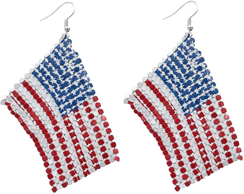 ecozran Halloween, Christmas, 4th of July Patriotic Earrings, Holiday Earrings Independence Day Stud Dangle Drop Earrings Hook Fashion Jewelry Gift for Women - Image 1